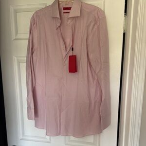 HUGO Pink Dress Shirt Classic Long-Sleeve